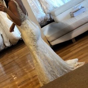 Justin Alexander lace wedding dress